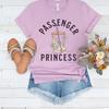 Passenger Princess Shirt, Pastel Passenger Seat Shirt, Girlie Coffee Gift, Funny Girl Gift, Retro Tee for Coffee loving Passenger wifey teen