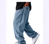 Europäische und amerikanische Herrenbekleidung Amerikanische trendige Marke locker weiter Bein Waffelmuster elastischer Bund Tasche High Street lässige Hose