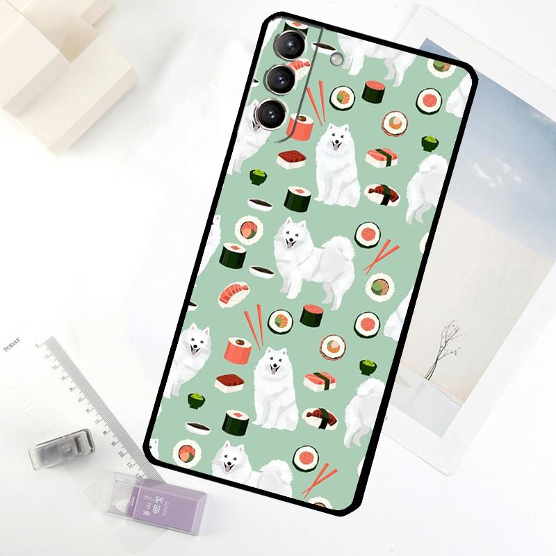Japanese Spitz Dog Phone Case For Samsung Galaxy S25 FE S20 FE S21 S22 S23 S24 S25 S26 Ultra S10 S25 Plus Cover