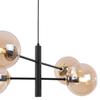Vicenza Black And Gold Hanging Lamp 4-Flat Honey Lamp E14
