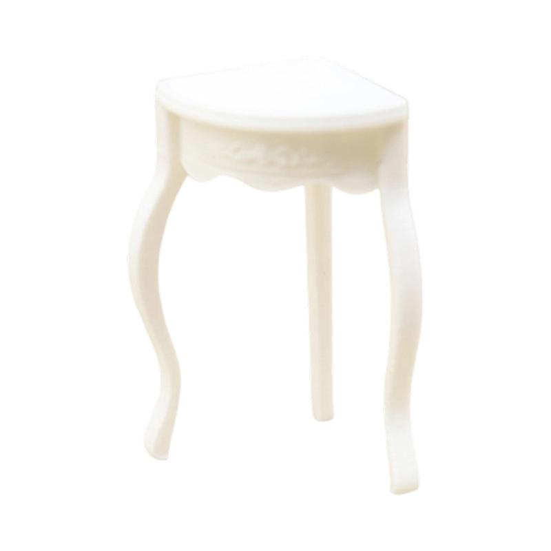 

Plastic Miniature Corner Table Dollhouses Furniture Realistic Design For Safe Childrens Play 1