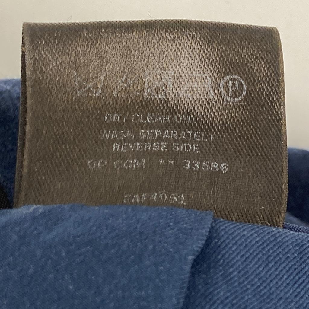 Loro Piana Navy Roll-Up Slacks Tapered Pants Bottoms 40 NavyUsed