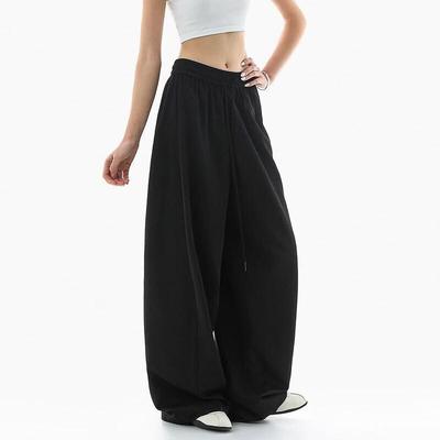 ICH MODE Women's Summer Cooling Wide-Leg Drawstring Pants