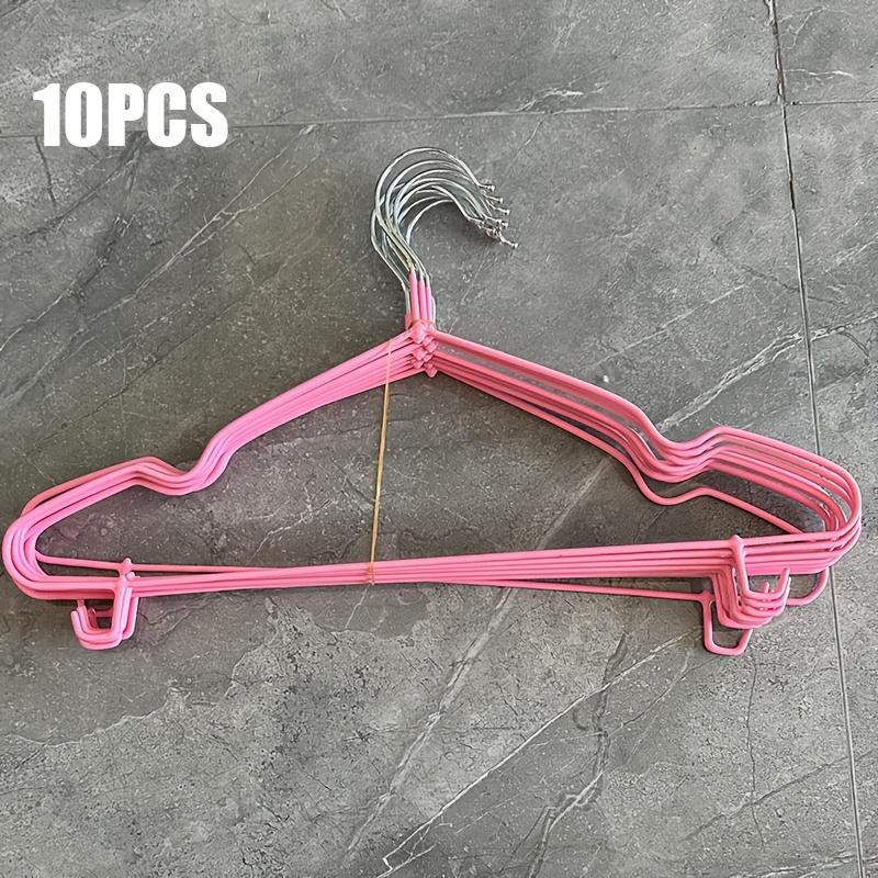 10Pcs Hooked Clothes Rack, Solid Household Clothes Hanger, Anti Slip and Traceless, Student Dormitory Clothes Drying Hanger