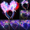 10/20/30 pz Fasce per Capelli Luminose a LED con Orecchie da Gatto e Coniglio, Fascia Luminosa Lampeggiante per Donne Ragazze, Forniture per Feste di Compleanno Matrimonio LED Neon