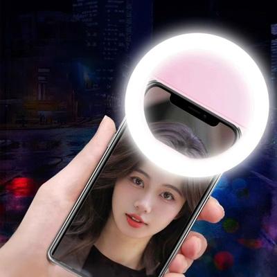 Battery Selfie Light Ring Light LED Photographic Lighting Photo Lamp Video Light Photography Ringlight Photo for Cell Smartphone