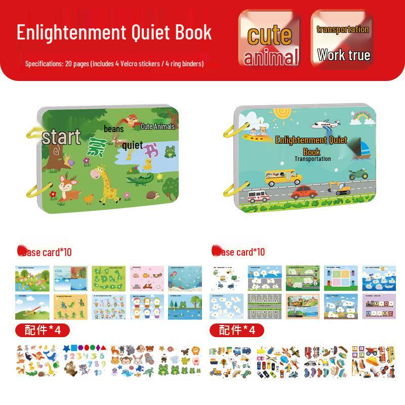 Early Learning Sticker Book: Character Recognition for Ages 3-6 - Interactive Educational Toy