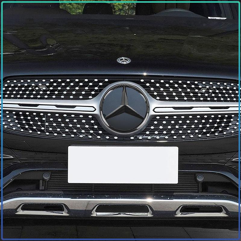 188/210mm Car Front Grille Badge Decal Cover Emblem Stickers Auto Accessories For Mercedes Benz A180 A200 W205 E63 AMG 2014 2015 W166 W246 W242 W176