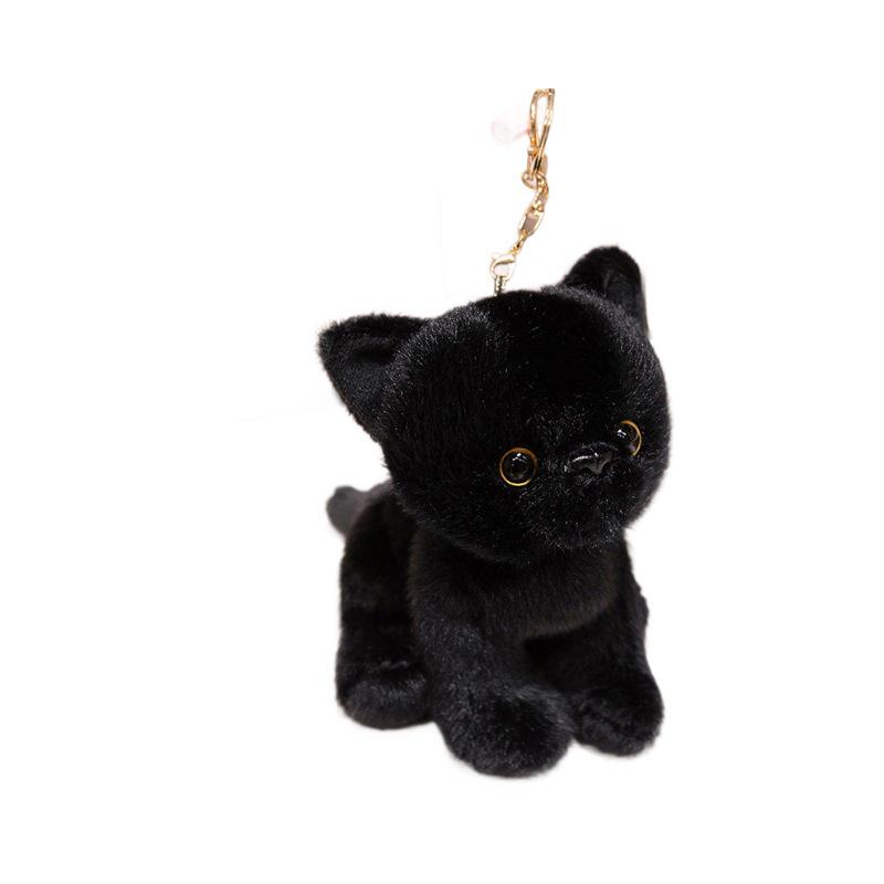 Cute Fluffy Kitten Pendant Plush Charm for Women's Bags & Car Keychains