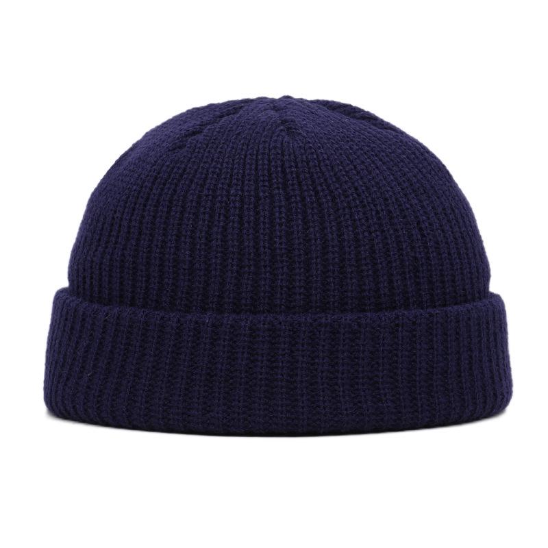 New Winter Solid Color Ski Knitted Skull Beanie Hat Bonnet Homme Hip Hop Streetwear Y2k Crochet Beanies for Men Women Hats