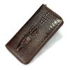 Long Wallet, Leather Alligator Pattern Business Multi-card Clutch Bag First Layer Cowhide Wallet Male