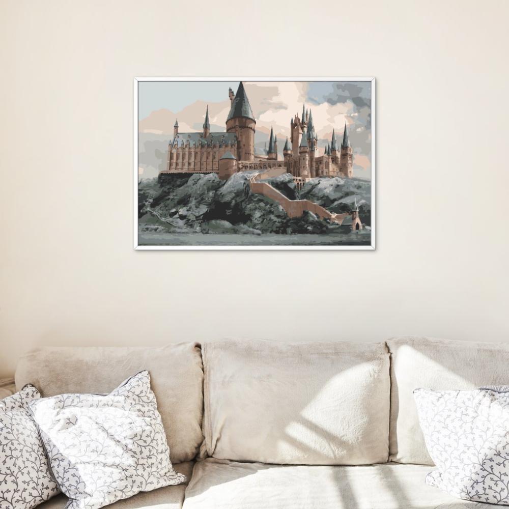 Malen nach Zahlen Bilder zum Malen - Harry Potter Hogwarts 50x40 cm
