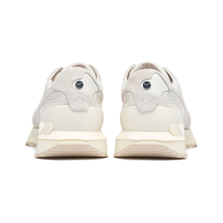 Li-Ning 1990 Zhenrong Lightweight Comfortable Non-Slip Low-Top Sports Casual Shoes Men Sneakers Pearl-White ALJS073-1