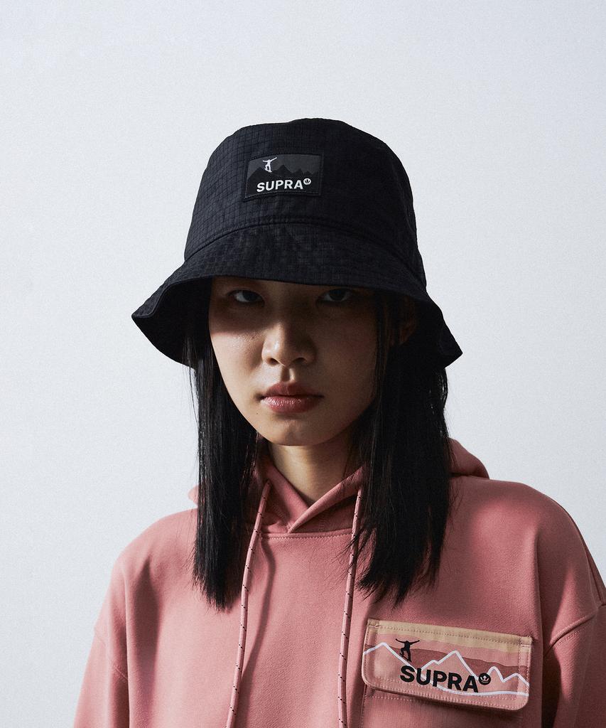 SUPRA Mountain Sb Graphic Label Point Bucket Hat (Black)