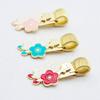 Cherry Blossom Spring Pen Clips Metal Paper Fix Clip Portable Bookmark  Pen Accessories