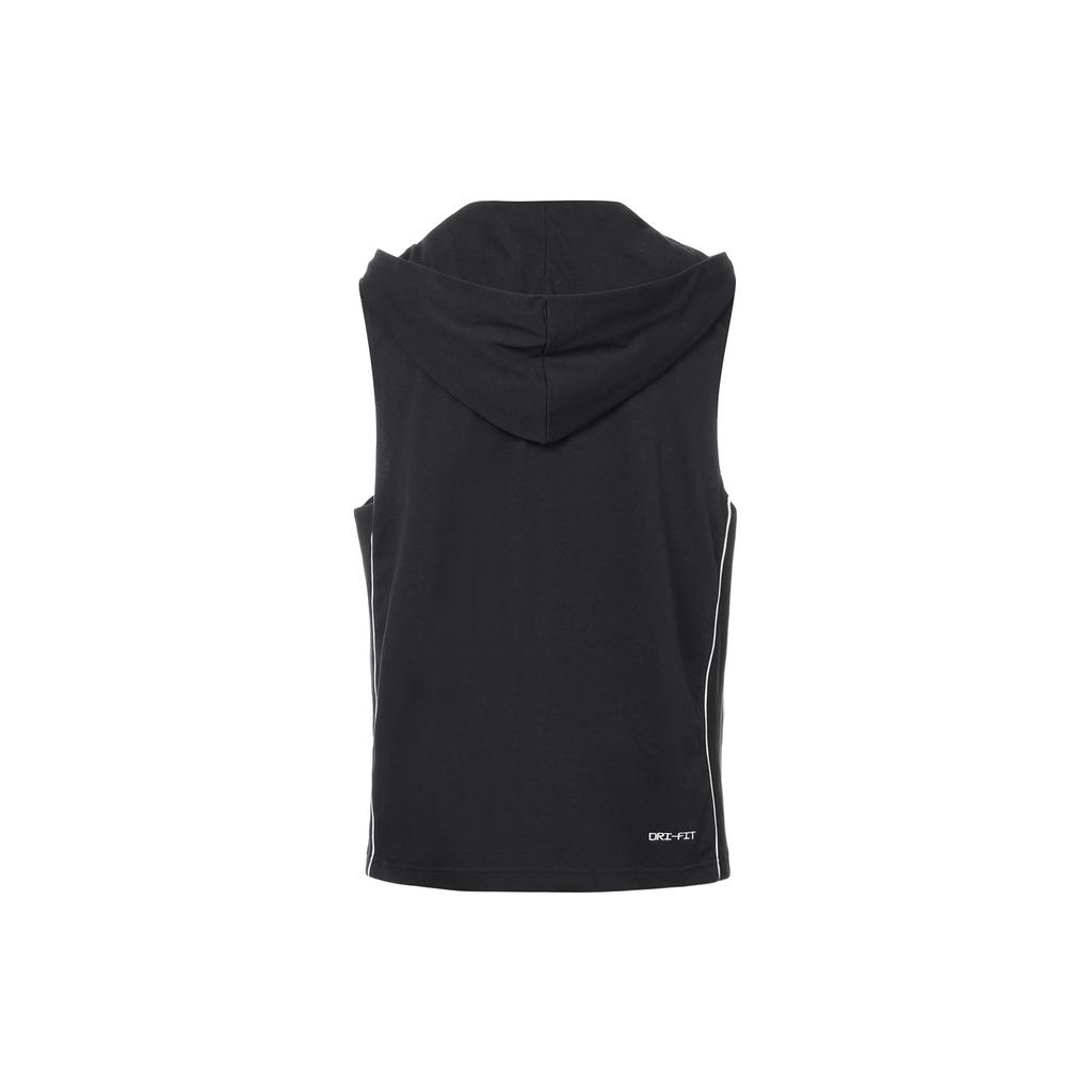 Nike Gilet con Cappuccio Traspirante Logo Standard Issue Dri-FIT Nero DH7442-010