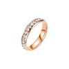 Niche Light Luxury Full Diamond Stainless Steel Women's Ring, Colorfast & Fashionable, Titanium Steel Band, Perfect for Couples