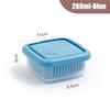 Double-layer Refrigerator Storage Box Ginger Scallion Onion Containers Sealed Fruits Vegetables Drain Crisper Kitchen Supplies