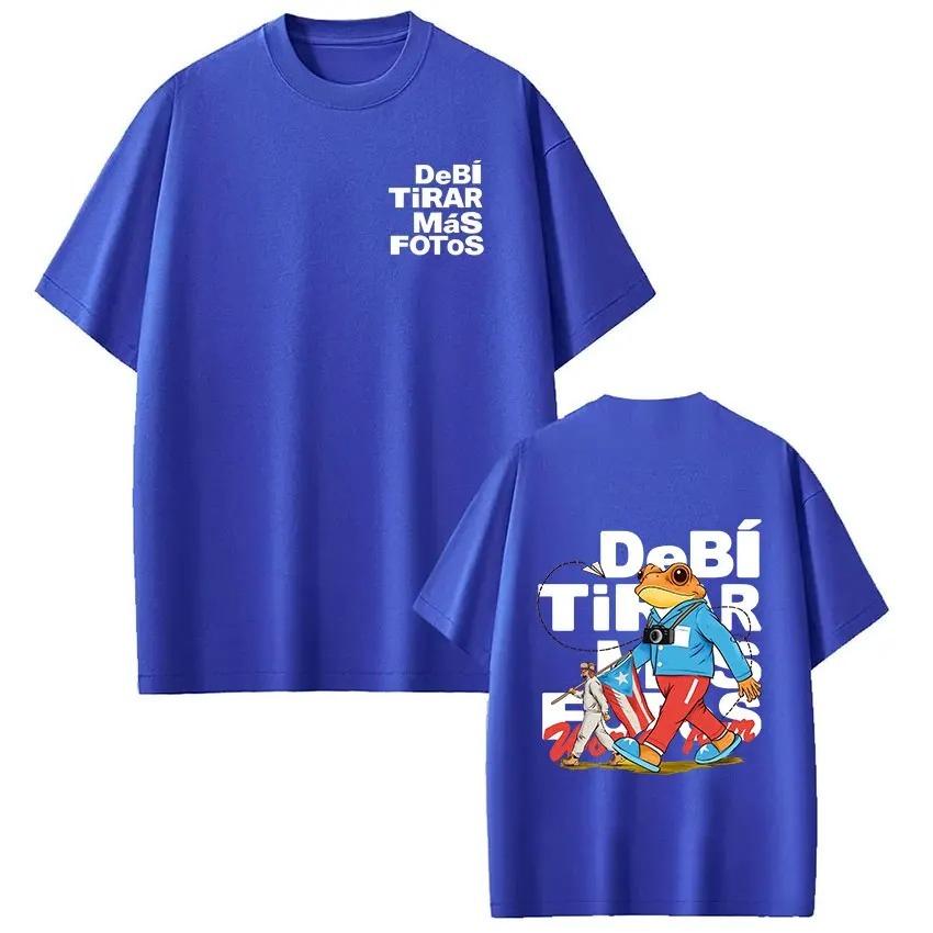 Fashion Hip Hop Short Sleeve Tshirt Rapper Bad Bunny T Shirt Debi Tirar Mas Fotos DTMF Tshirts Unisex Women Casual Clothing