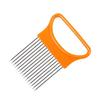 Hot Stainless Steel Onion Holder Slicer Vegetable Cutter Kitchen Gadget Tool