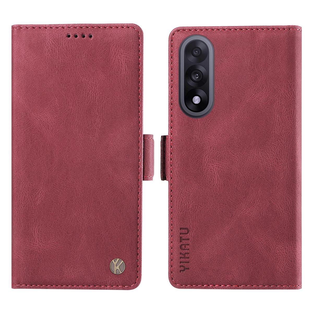 

For OnePlus Nord 5 5G/OnePlus Ace 5 Ultra 5G Leather Case YIKATU YK-005 Skin-touch Feeling Wallet Phone Cover Wine Red