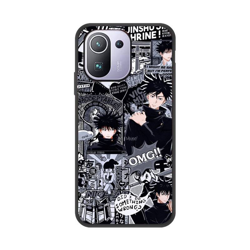 Fushiguro Megumi Phone Case For Xiaomi Redmi 8A 9 K30 Pro 9A Note 8T Note 8 9 Pro TPU Soft Silicone Black Cover