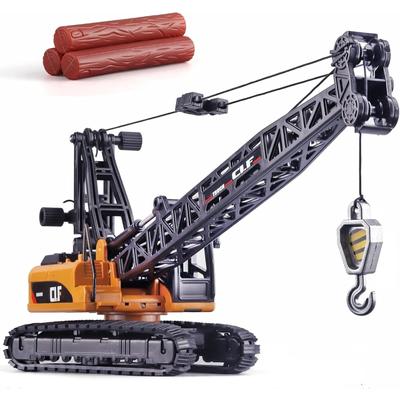 1/50 Crawler Crane Truck Toy z symulacją świateł, zabawka dla chłopców Crane Model Construction Truck Toys, odpowiednia dla dzieci w wieku od 3 lat Crane dla chłopców