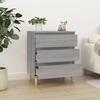 823046 vidaXL Buffet Sonoma gris 60x35x70 cm Bois d'ingénierie