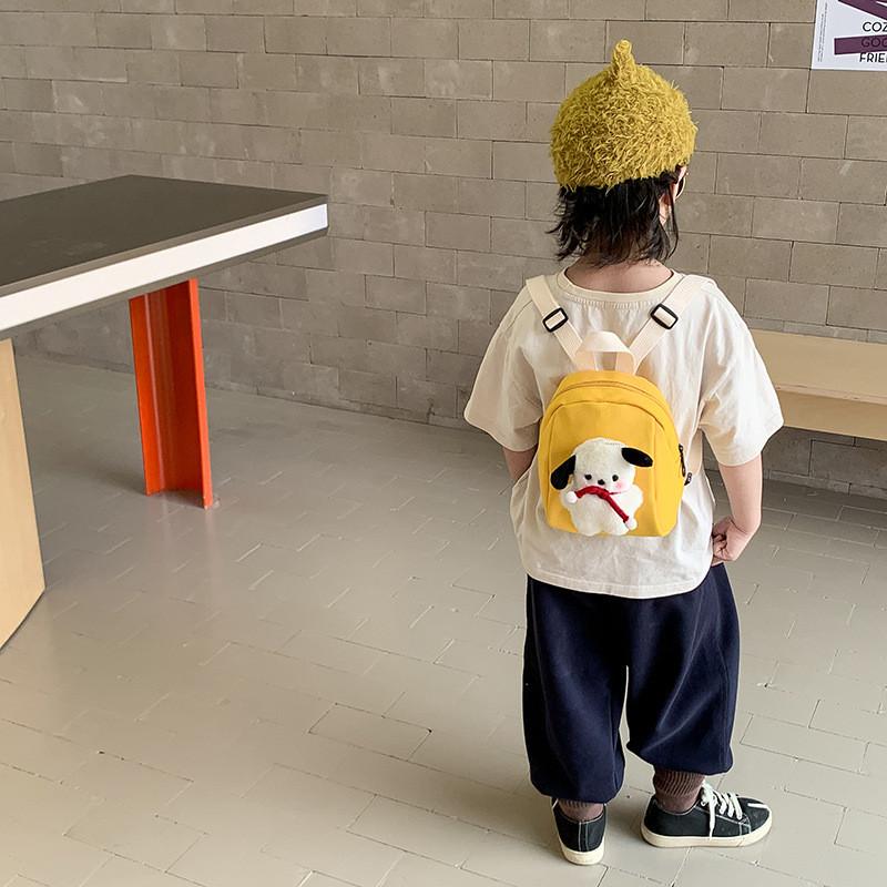 Cute And Stylish Kids Canvas Backpack For Preschoolers Fun Animal Design With Double Shoulder Straps