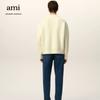 AMI New Autumn and Winter Silver Love Alpaca Wool Blend Soft and Sticky Knit Couple's Round Neck Sweater
