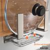 Jibaiju Wall-Mounted Kitchen Pot Lid & Cutting Board Rack