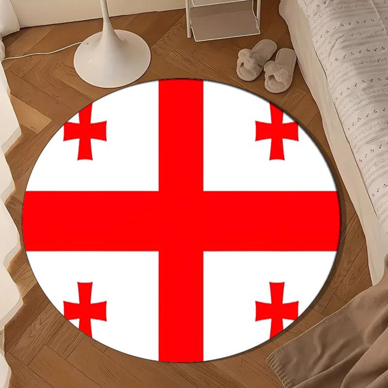Scottish Flag Design Round Mat Home Decor, Chair Rug For livingroom,Bedroom, Doormat Home Decor Birthday Gift Christmas Gifts