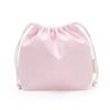 Piccola Borsa Coulisse in Tela di Cotone Portatile da Viaggio Femminile Borsa Mini Custodia per Cosmetici Rossetto Quadrata Riutilizzabile in Tessuto con Coulisse