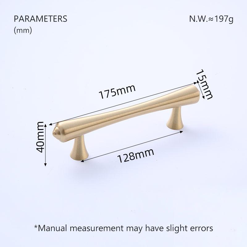 BRASS LIFE Rändelung Möbelgriffe Lang Rund Modern Griffe Schrank Kleiderschrank Kommode Schuhkarton Schublade Schrank Weinkeller Knauf