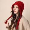 Winter Knit Beanie Hat For Women With Warm Ear Covering And Small Face Effect