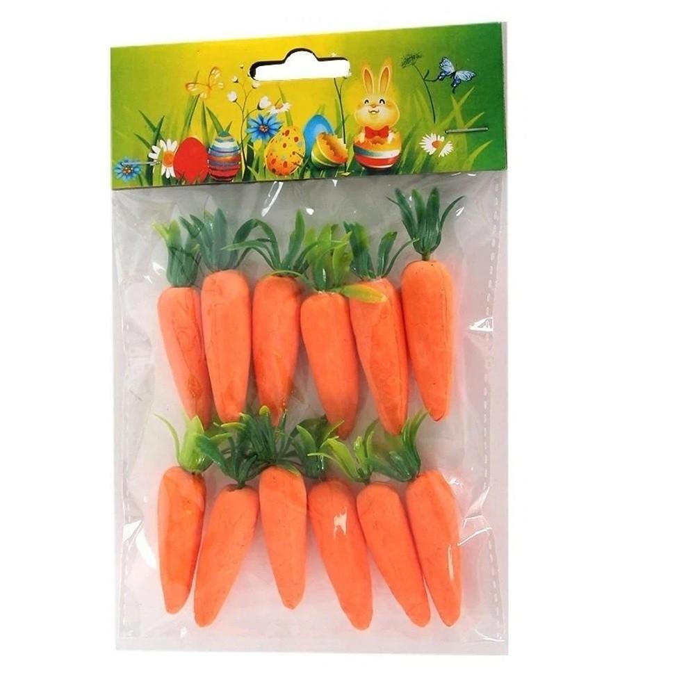 12Pcs Creative Mini Easter Carrots Handmade Mini Carrot Hanging Pendant  Home Kitchen