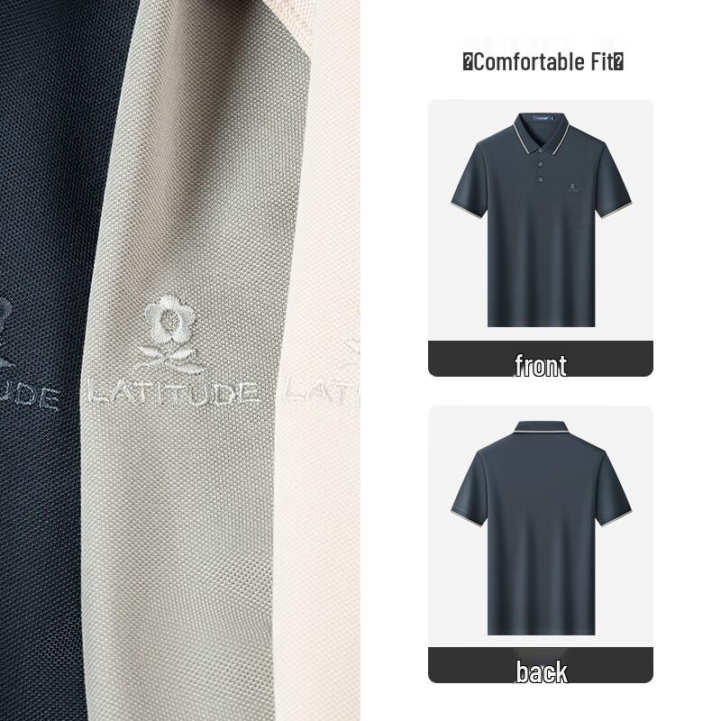 MONTAGUT Men's Summer Short-Sleeve Polo Shirt
