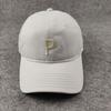 P letter colorful baseball cap - women's casual fashion soft top visor hat for larger head sizes