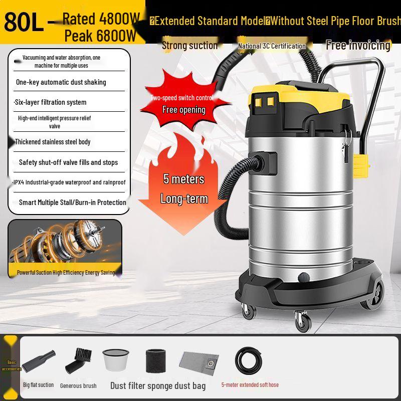 High-Power Industrial Carpet Vacuum Cleaner with Strong Suction and Water Capacity