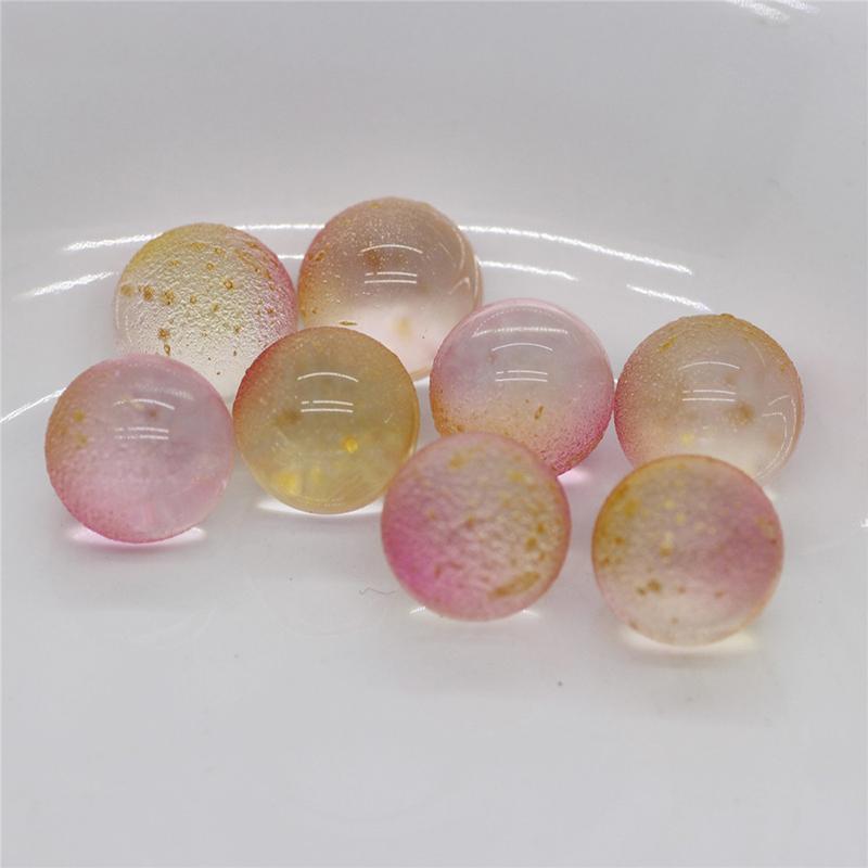 

12-міліметрові барвисті круглі глазуровані скляні розсипні намистини Виготовлення ювелірних виробів своїми руками Ремісничі вироби Шпильки Аксесуари БЕЗ отвору жовтий колір троянди