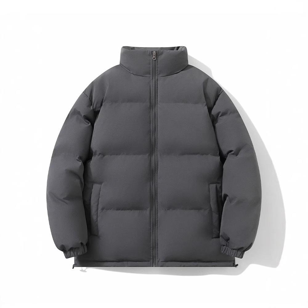 Daunenjacke für Herren Neu Winter Locker Plus Baumwolle Verdickt Warm Stehkragen Kälteabweisende Kleidung Jacke