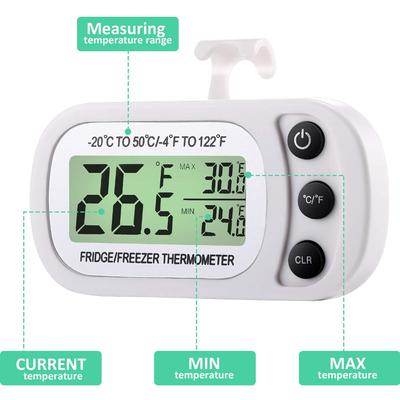 LCD Display Portable Gauge Refrigerator Hanging Freezer Thermometer Fridge Kitchen Tool Temperature Meter