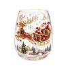 3D-Weihnachtstasse mit festlichem Feiertagsdesign für heiße und kalte Getränke