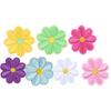 10PCS/lots Daisy Sunflower Flower Embroidery Patch Iron On Patches For Clothing Thermoadhesive Patches On Clothes Jacket Sew DIY