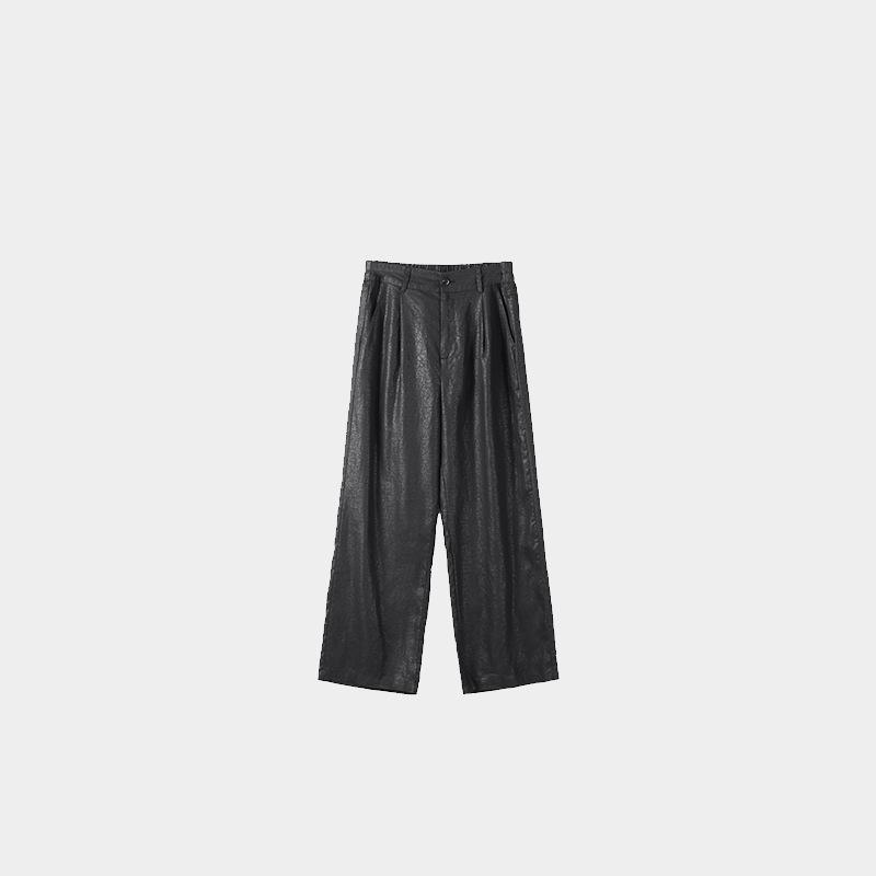

Spring & Autumn Women s Slimming Xiangyun Linen Straight-Leg Pants with Cracked Texture (FSY51596) Medium