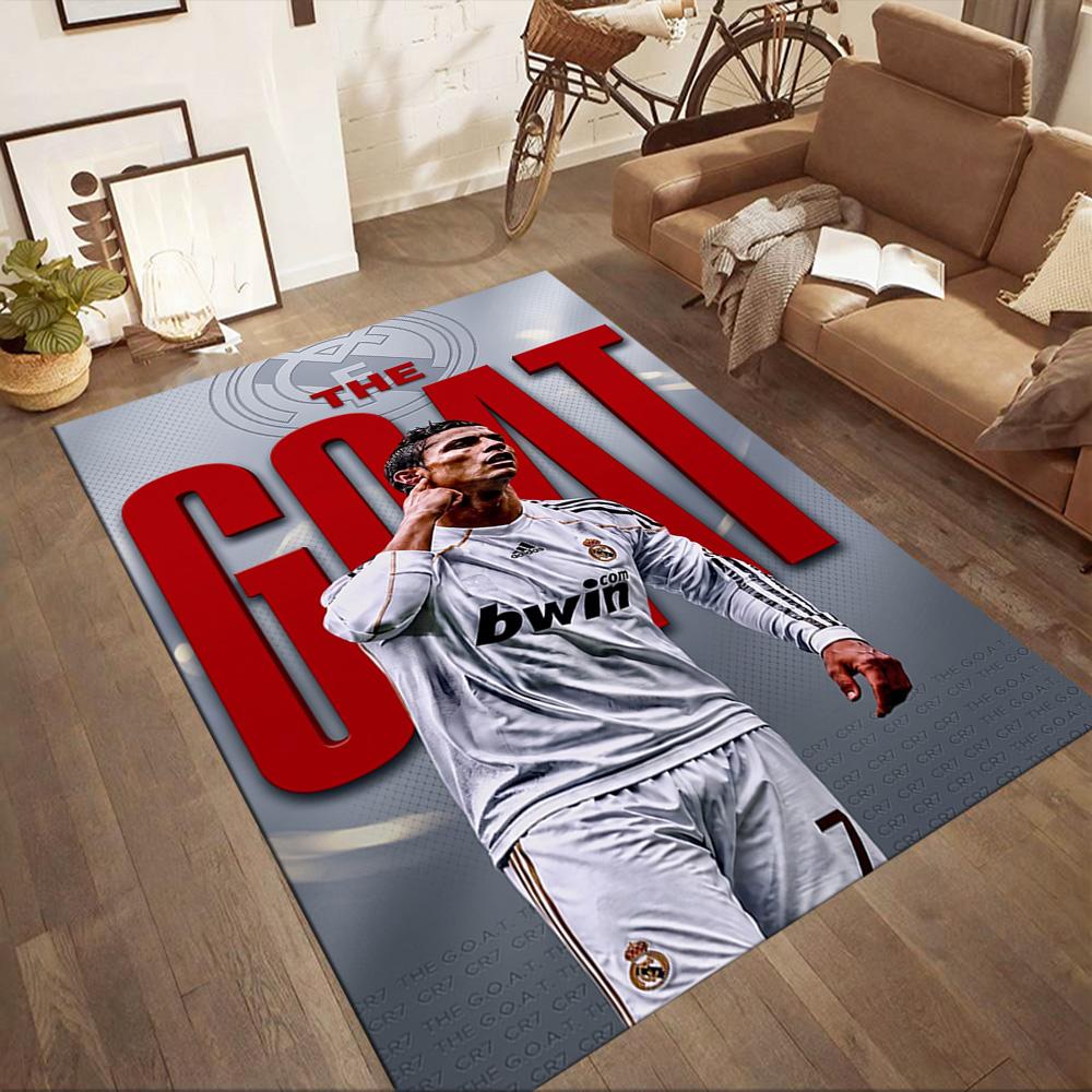Cristiano Ronaldo 27 Floor Rug Office Rug Perfect for Dormitory Study Room Entryway Outdoor Anti-slip Rug Anime Office Decor