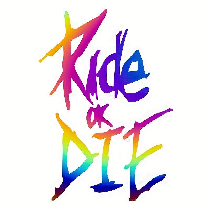 Car Stickers Ride Or Die Ride Or Die Reflective Stickers Car Motorcycle Mountain Bike Stickers