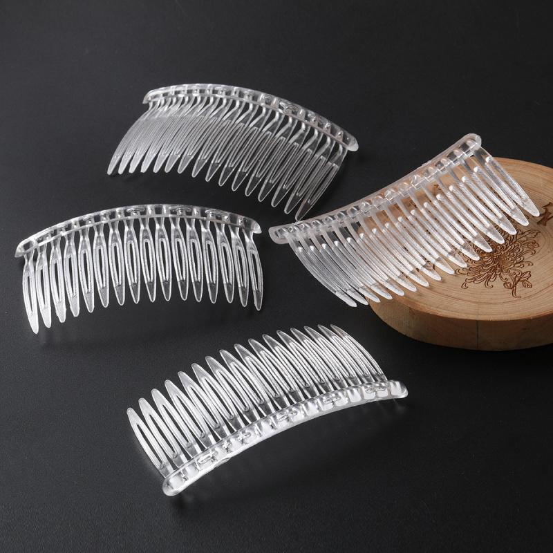 16-Tooth PS Material Transparent Comb Plastic Insert Comb Hair Styling Tool Korean Fashion Hair Comb DIY Super Tool