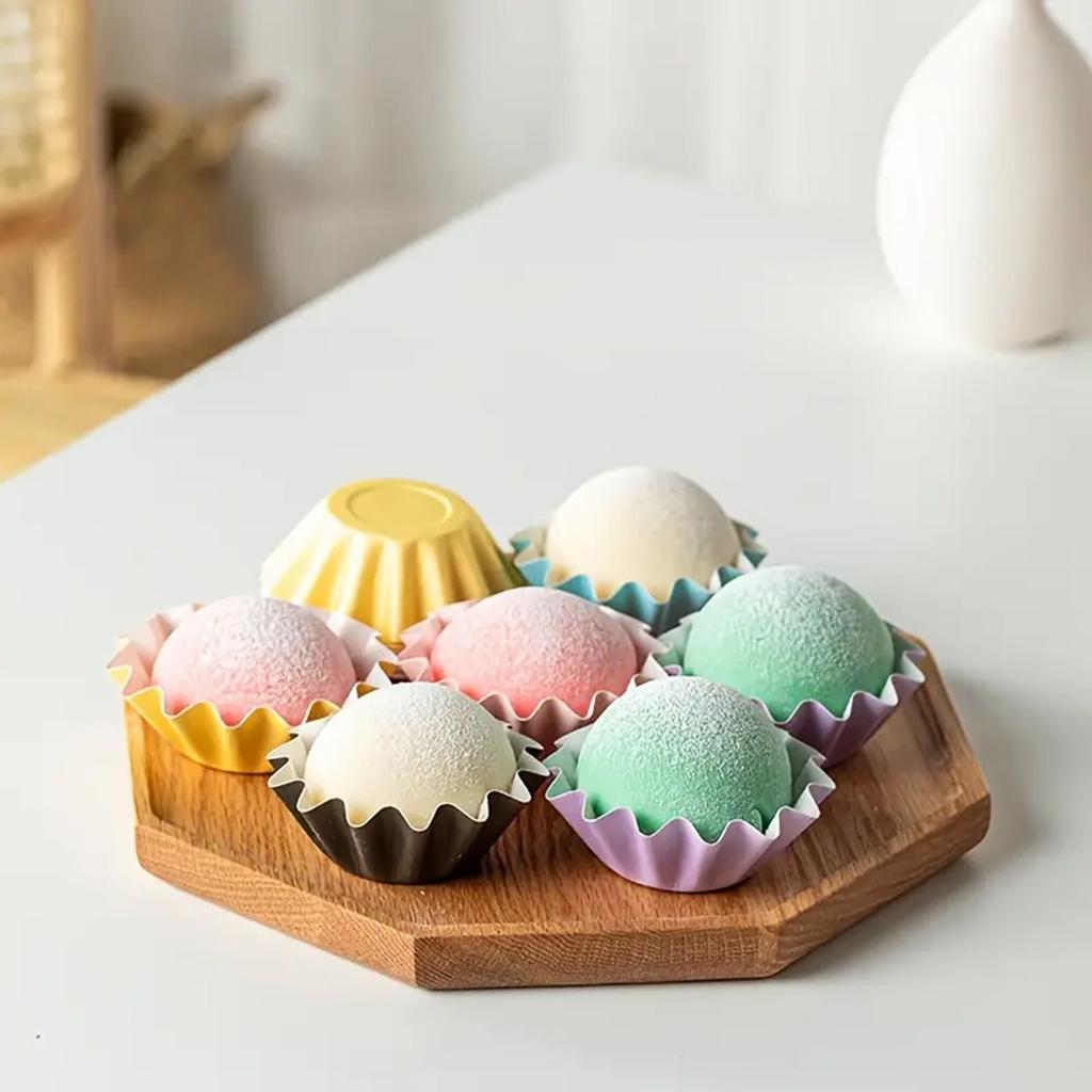 Pack of 50 Safe Food Grade Inks and Paper Grease Proof Cupcake Liners Holiday Party Mini Paper Baking Cups