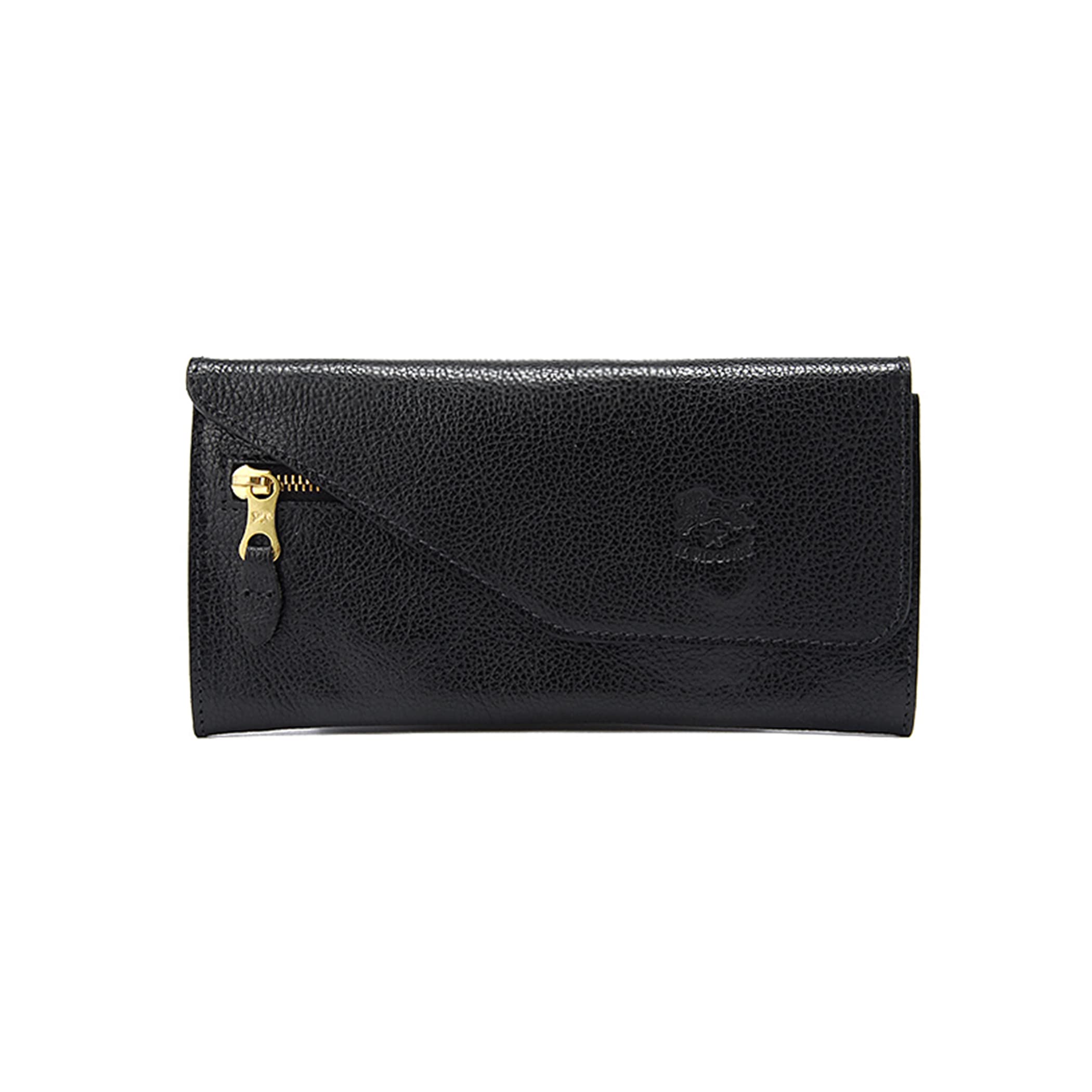 

Long Wallet Unisex Cowhide Leather Long Wallet Black Black [IL BISONTE] Women s Men s 54_1_5442404240 чорний